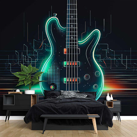Elektronik Gitar Müzik Duvar Kağıdı