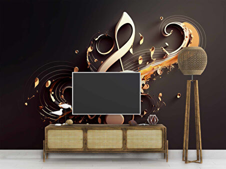 3 Boyutlu Sol Anahtarı Duvar Kağıdı