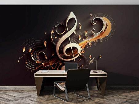 3 Boyutlu Sol Anahtarı Duvar Kağıdı