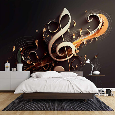 3 Boyutlu Sol Anahtarı Duvar Kağıdı