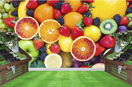 Manav Meyveler Fresh Duvar Kağıdı