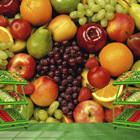 Manav Meyve Fresh Duvar Kağıdı