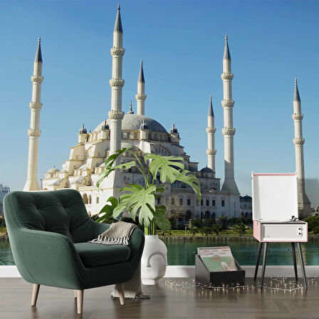 Adana Sabancı Merkez Camii Manzaralı Duvar Kağıdı