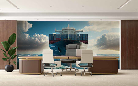 Gemi Konteyner Deniz Duvar Kağıdı