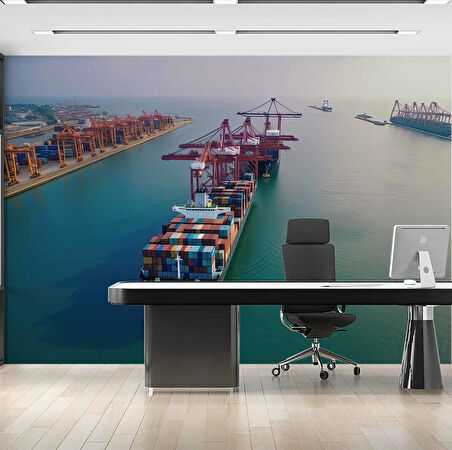 Konteyner Liman Duvar Kağıdı