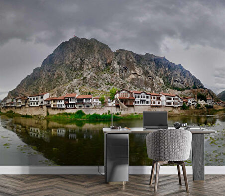 Dağ ve Mağara Manzaralı Şehzadeler Gezi Yolu Amasya Duvar Kağıdı