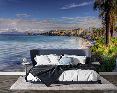 Aydın Plaj Manzaralı Duvar Kağıdı