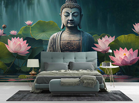 Buda Heykeli Temalı Duvar Kağıdı