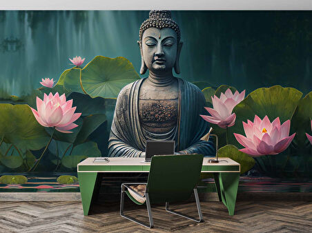 Buda Heykeli Temalı Duvar Kağıdı