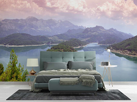 Burdur Karacaören Gölü Manzaralı Duvar Kağıdı