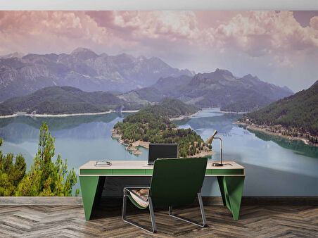 Burdur Karacaören Gölü Manzaralı Duvar Kağıdı