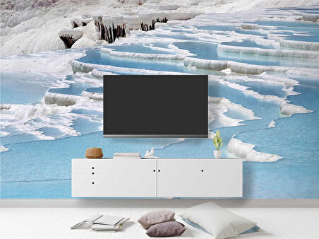 Denizli Pamukkale Manzaralı Duvar Kağıdı