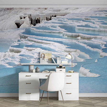 Denizli Pamukkale Manzaralı Duvar Kağıdı