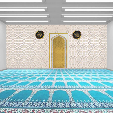 Soft İslami Motifli Mescid Duvar Kağıdı