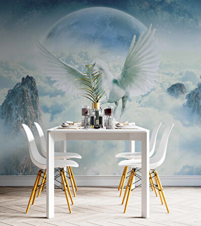 Unicorn Kanatlı At Duvar Kağıdı
