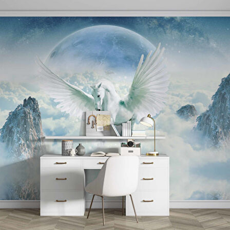 Unicorn Kanatlı At Duvar Kağıdı