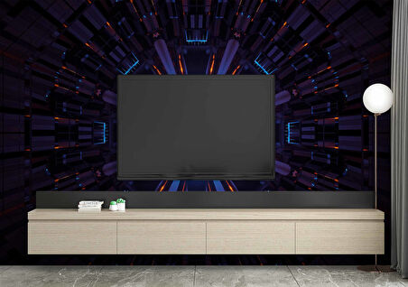 Cosmic Enerji Kaynağı Desenli Duvar Kağıdı