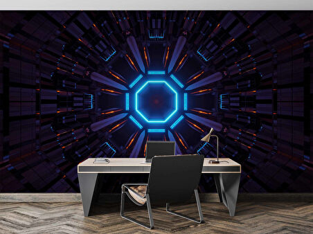 Cosmic Enerji Kaynağı Desenli Duvar Kağıdı