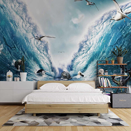 Deniz, Balık, Kaplumbağ, Martı Duvar Kağıdı