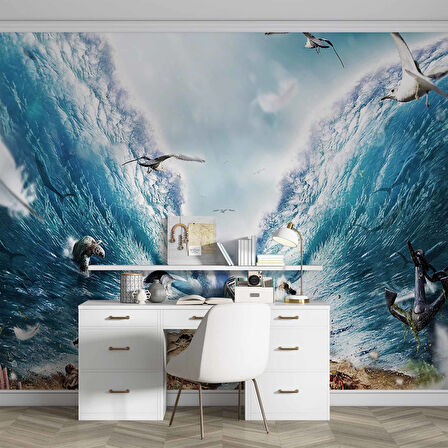 Deniz, Balık, Kaplumbağ, Martı Duvar Kağıdı