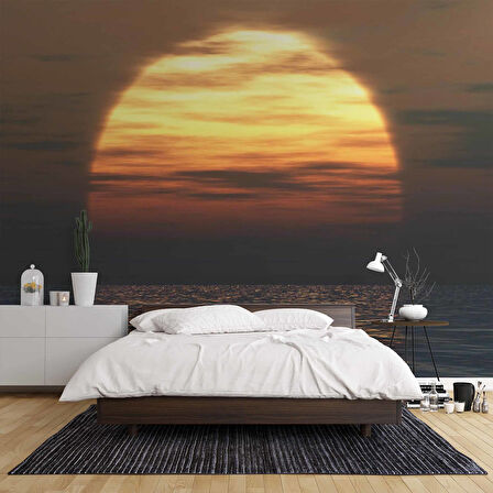 Günbatımı Deniz Manzaralı Duvar Kağıdı