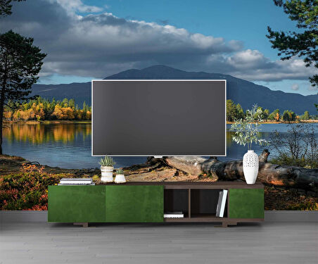 Göl ve Orman Manzara Duvar Kağıdı