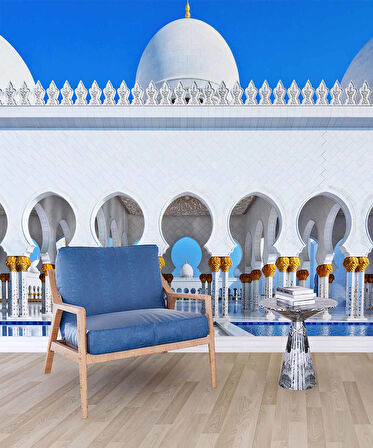 Cami Duvarı Manzaralı Duvar Kağıdı