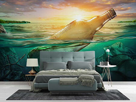 Deniz ve Balık Manzaralı Duvar Kağıdı