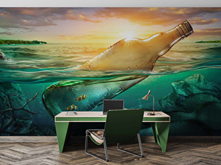 Deniz ve Balık Manzaralı Duvar Kağıdı