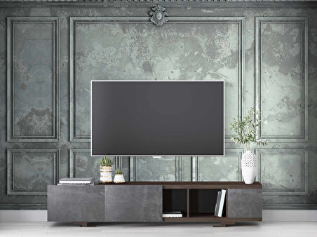 3D Gri Panel Duvar Kağıdı Baskı