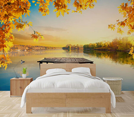 Kara Kalem Santranç ve Sokak Çizim Duvar Kağıdı Baskı