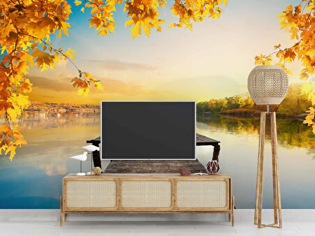 Kara Kalem Santranç ve Sokak Çizim Duvar Kağıdı Baskı