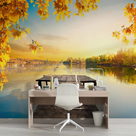 Kara Kalem Santranç ve Sokak Çizim Duvar Kağıdı Baskı