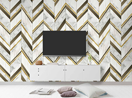 3 Boyutlu Beyaz Çiçek İnci motifli Duvar Kağıdı Baskı