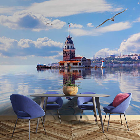 Üsküdar Kız Kulesi Temalı Duvar Kağıdı