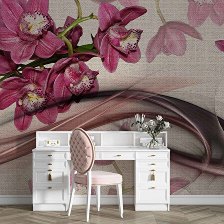 Pembe Çiçek Duvar Kağıdı