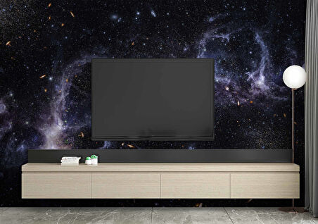 Galaksi Yıldızlar Manzaralı Duvar Kağıdı Baskı