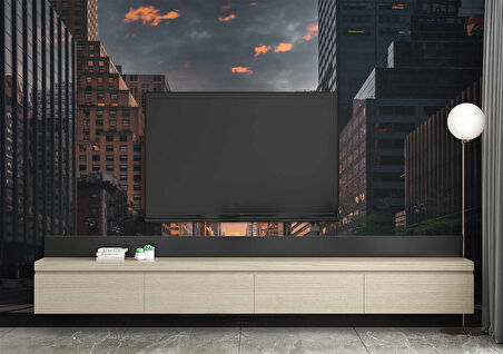 Sokak ve Yaya geçiti Temalı Duvar Kağıdı Baskı