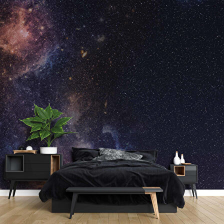 Uzaydaki Yıldız Manzaralı Duvar Kağıdı Baskı