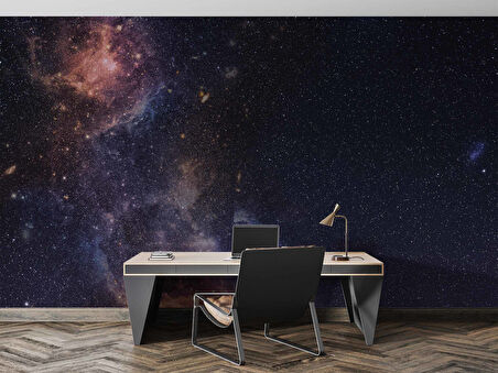 Uzaydaki Yıldız Manzaralı Duvar Kağıdı Baskı