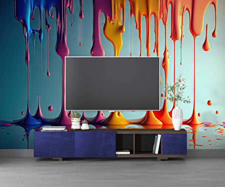 Akan Boya Temalı Duvar Kağıdı Baskı