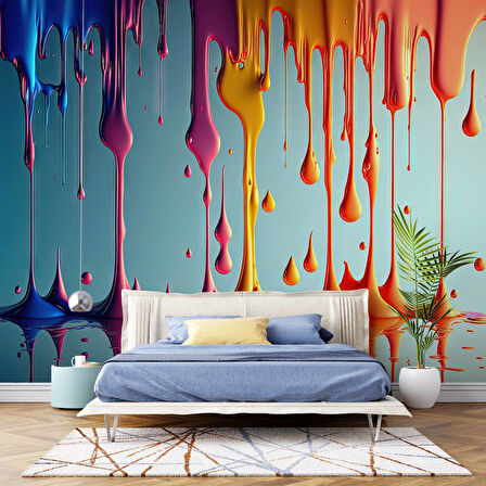 Akan Boya Temalı Duvar Kağıdı Baskı