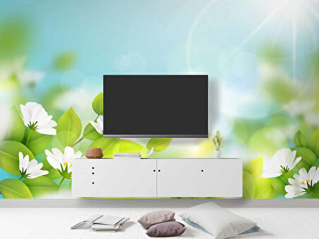 Doğal Papatya Temalı Duvar Kağıdı