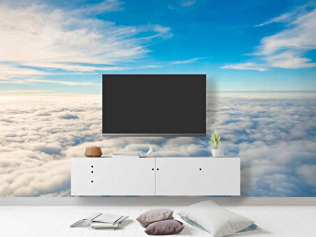 Gökyüzü ve Bulut Manzaralı Duvar Kağıdı Baskı