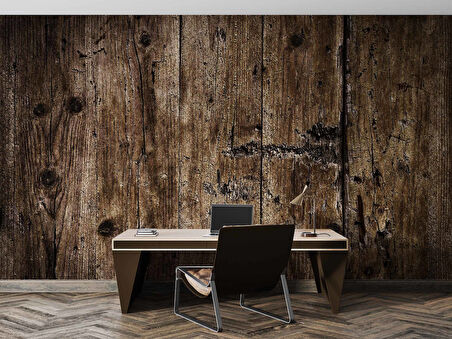 Eskitilmiş Ağaç Temalı Duvar Kağıdı Baskı