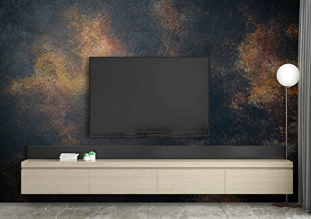 3 Boyutlu Siyah Altın Duvar Dokusu Duvar Kağıdı