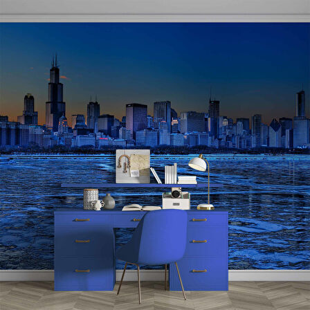 Gece Şehir Manzaralı Duvar Kağıdı