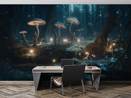 Orman ve Peri Temalı Bilimkurgu Duvar Kağıdı