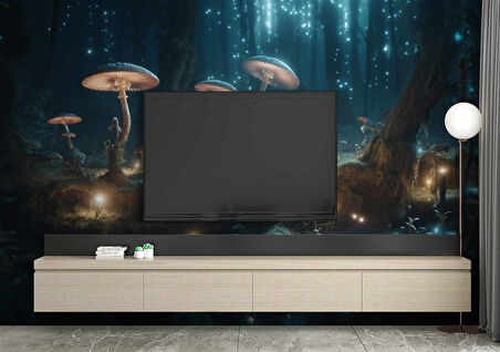 Orman ve Peri Temalı Bilimkurgu Duvar Kağıdı