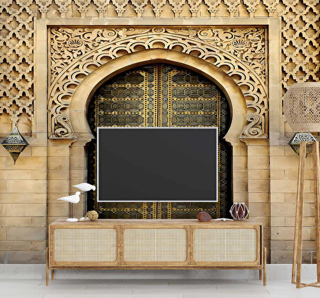 Tarihi Cami Kapısı Duvar Kağıdı